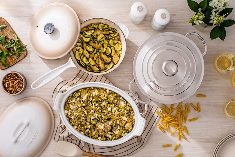 Zucchini Pesto Pasta Bake